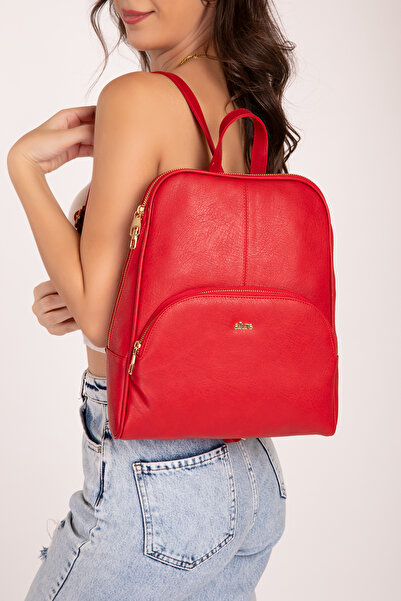 Gondol Rucsac casual elegant pentru femei ald.1025 roșu