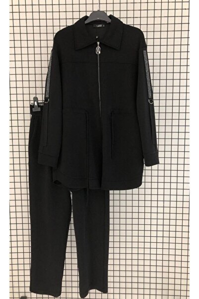 Armine Autumn-Winter Sleeve Detailed Trousers Suit