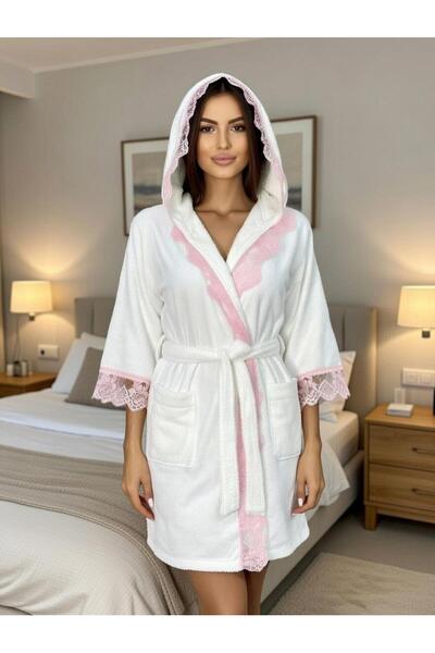 Touch halat de baie din dantela