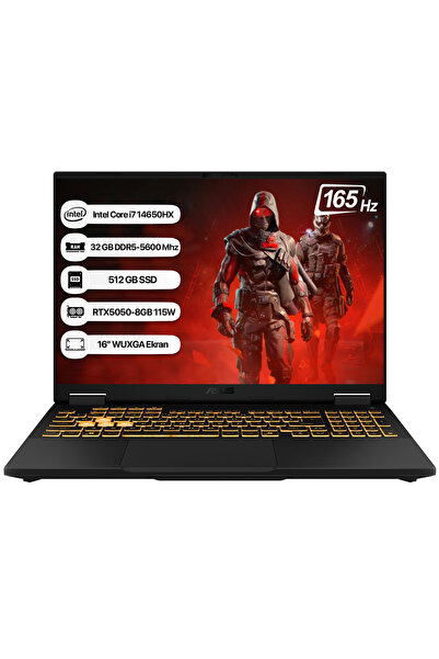 ASUS Tuf Gaming F16 FX608JHR-RV055 i7 14650HX 32GB 512GB SSD RTX5050-8GB 115W...