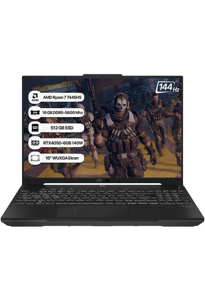 ASUS TUF Gaming A16 FA607NUG-RL212 R7 7445HS 16GB 512GB SSD RTX4050-6GB 140W ...