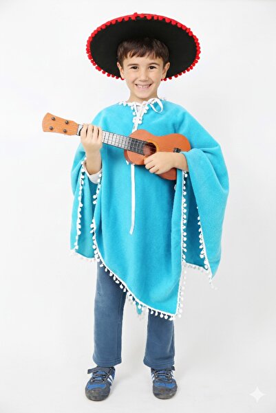 Annee Bakk Meksika Temalı Çocuk Kostümü, Meksikalı Erkek Çocuk Kıyafeti