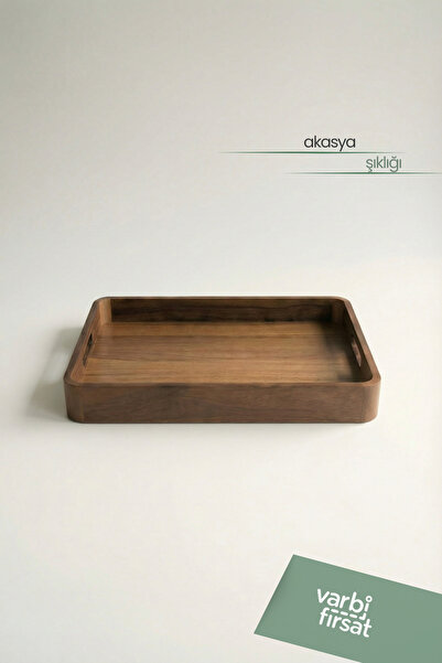 Varbifırsat Akasya Sunum Tepsisi 33 cm x 25 cm