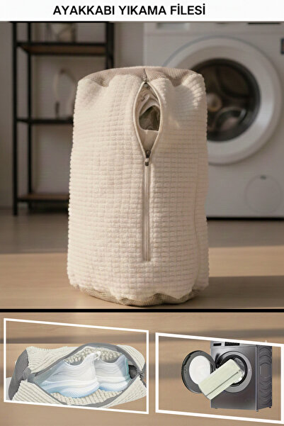 Hagen Ayakkabı Yıkama Filesi Lüks Yumuşak Dokulu Fermuarlı Çok Amaçlı Düzenle...