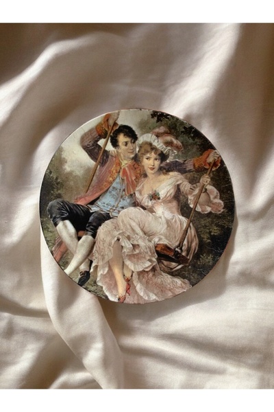 unique florya Vintage ÖZEL SERİ Duvar Tabağı El Yapımı Dekoratif Duvar Süsü N...