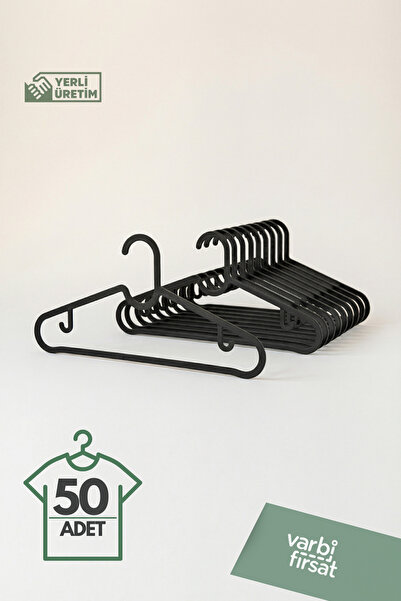 Varbifırsat 50 Adet Elbise Pantolon Gömlek Kıyafet Askısı Askı