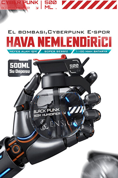 EN SİGA Cyberpunk E-spor Masaüstü Dekorasyon Bombası ŞArjlı Hava Nemlendirici...