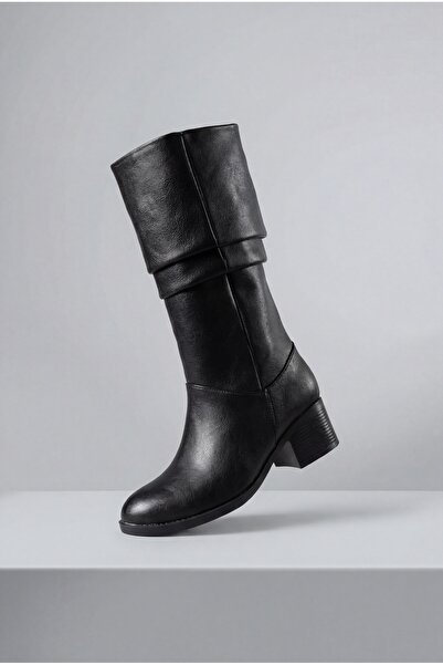 Riccon Ziecno Kadın Çizme 00123000 Siyah Cilt