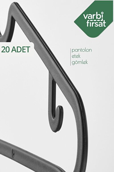 Varbifırsat 20 Adet Elbise Pantolon Gömlek Kıyafet Askısı Askı