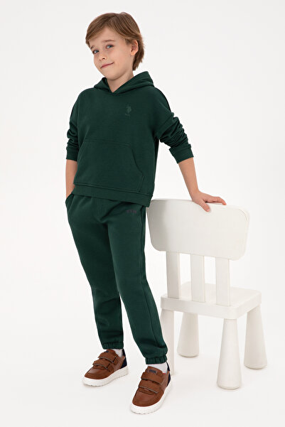 U.S. Polo Assn. Erkek Çocuk Koyu Yeşil Eşofman Altı 50313976-VR079