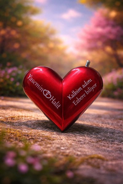 Lumera Accessory Kişiye Özel Romantik Kalp Şeklinde Çakmak – Sevgiliye Özel H...