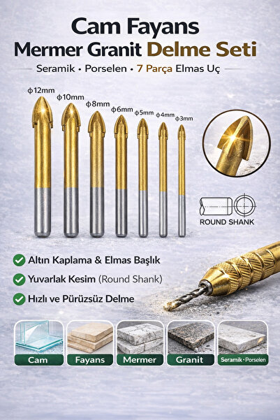 SENBANG Cam Fayans Mermer Granit seramik porselen Yuvarlak Delik delme panç S...