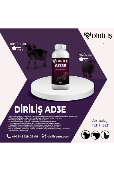 DİRİLİŞ Ad3e 1lt Yem Katkı