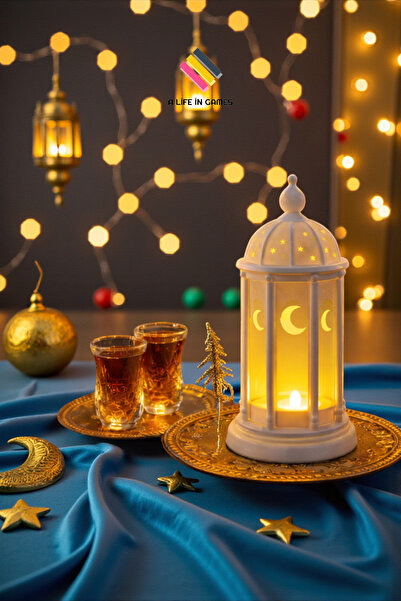 a life in games Ramazan Feneri - (Tealight led Hediyeli ) Fanos ev ofis süsü ...