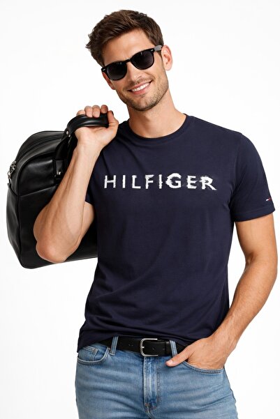 Tommy Hilfiger Th % 100 Cotton Regular Fit Crew Neck Men's T-Shirt