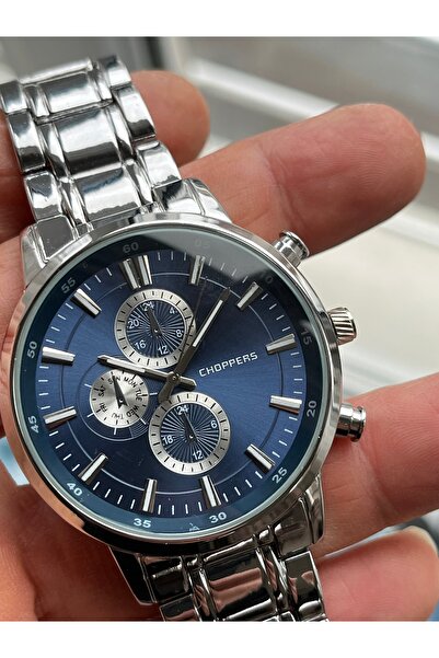 Choppers Yeni Sezon Çelik Kordonlu Erkek Kol Saati Bileklik Hediye