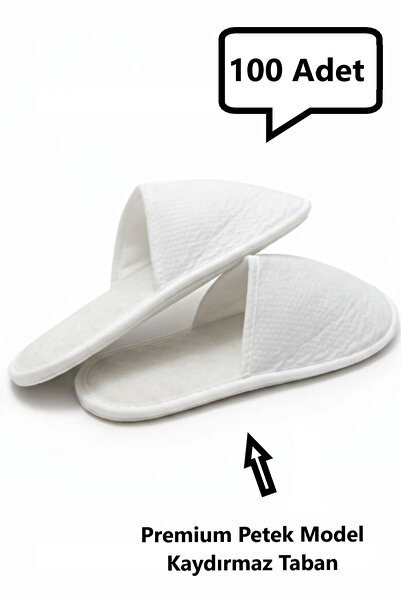 Hyd 100 Çift Terlik Tek Kullanımlık Petek Model Kaydırmaz Taban Otel Spa Terl...