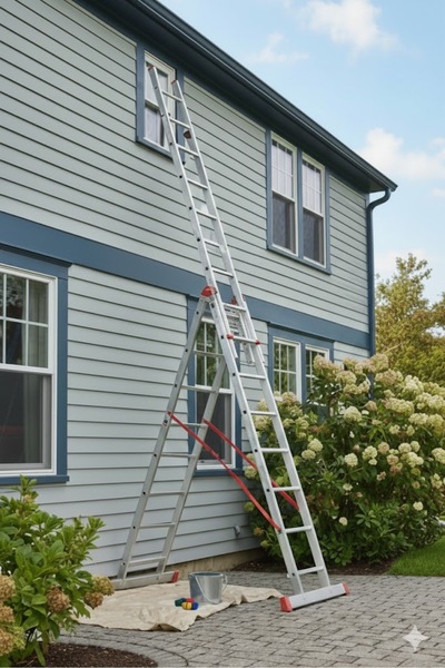Genel Markalar Alüminyum 3 Parçalı Sürgülü A Tipi Merdiven 3×10 Basamak | End...