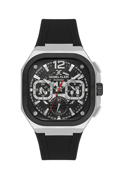 Daniel Klein DK.1.14008-1 حافظة فولاذية حصرية تعمل بجميع الوظائف وحبل سيليكون...