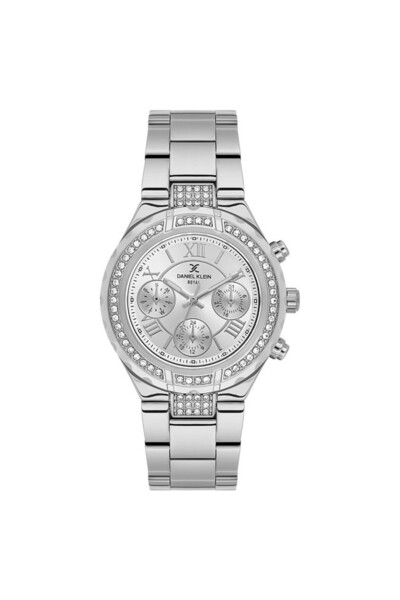 Daniel Klein DKE.1.10893-1 Taşlı Tasarım Metal Kordon Metal Kasa 3 ATM Suya D...