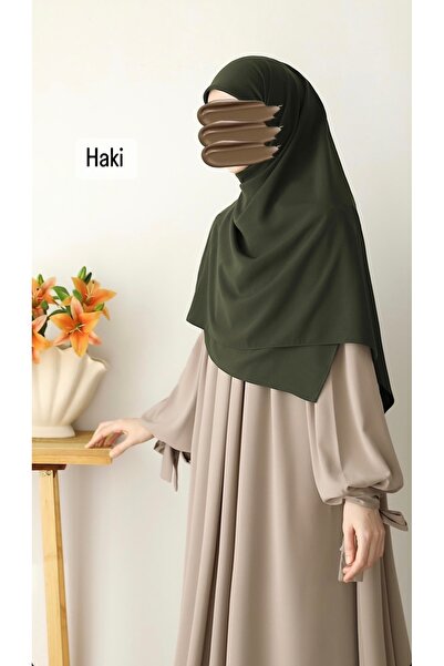 FRESCO SCARFS Хіджаб Медіна Шовковий шарф 120x120 Хакі