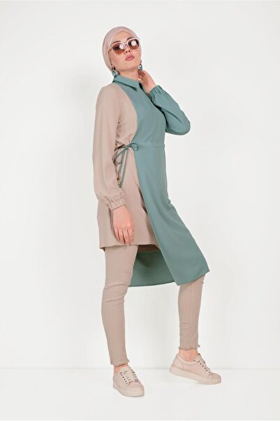 Alvina تونيك من الكتان برباط من الخصر 40645