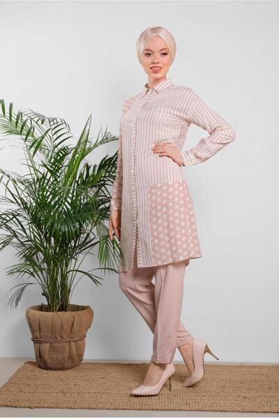 Alvina Модель 4427 - Туніка в смужку та з крапчастим візерунком