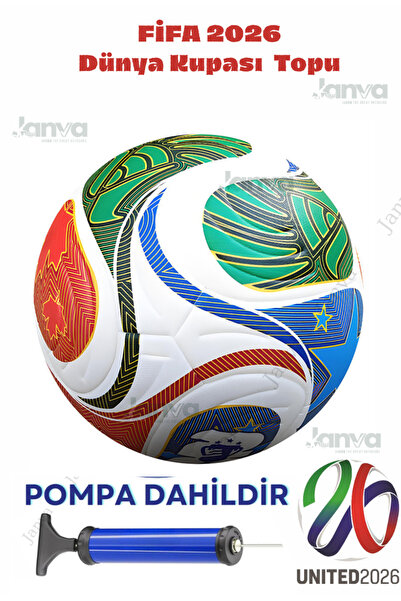 Janva Profosyonel Futbol Topu Halı Saha Çim Saha Sporcu Top Dünya Kupası Kata...