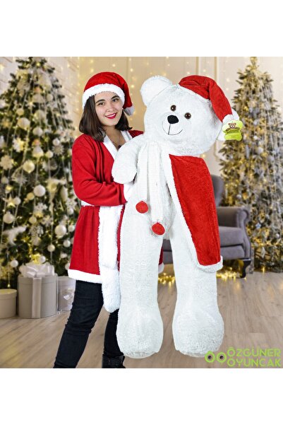 Bora Toys 130 سم سانتا كلوز كيب بوبو تيدي بير السنة الجديدة، هدية عيد الميلاد