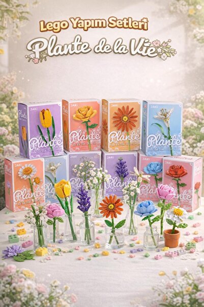 hak-iş oyuncak Flower Building Toy Building Toy