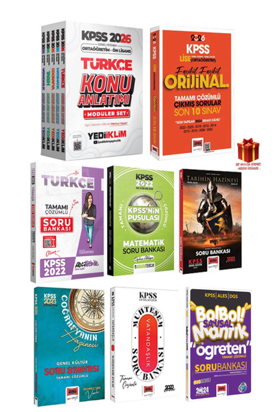 Yediiklim Yayınları Ortaöğretim Ön Lisans Konu Anl.-Tamamı Çözümlü Son 10 Sın...
