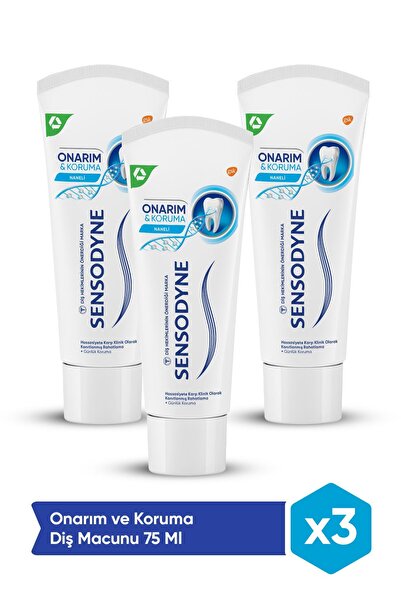 Sensodyne Onarım ve Koruma Diş Macunu 75ml x 3 Adet
