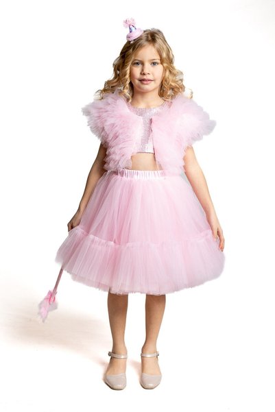 NAGİHAN 3-Piece Set with Tutu Skirt, Bolero and Mini Bustier Birthday Dress 1515