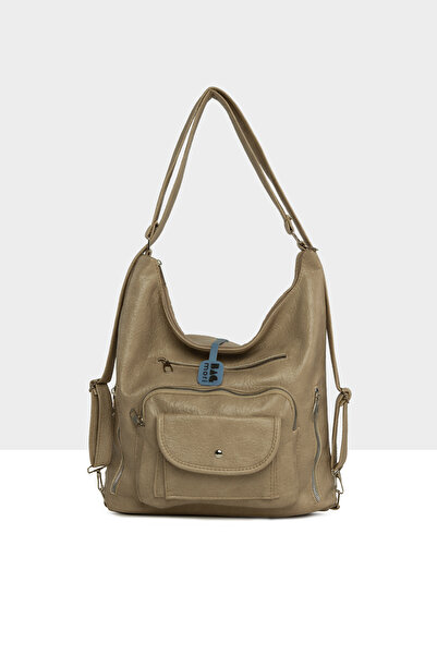 Bagmori Жіноча м'яка сумка з великою кишенею, кришкою, ременем і спинкою M000...