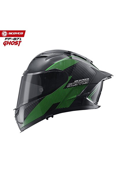 Scoyco SC FF-871 GHOST Full Face - Güneş Vizörlü ( Gözlüklü ) Motorsiklet Kas...