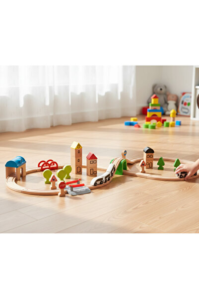 IKEA طقم قطار 45 قطعة متعدد الألوان