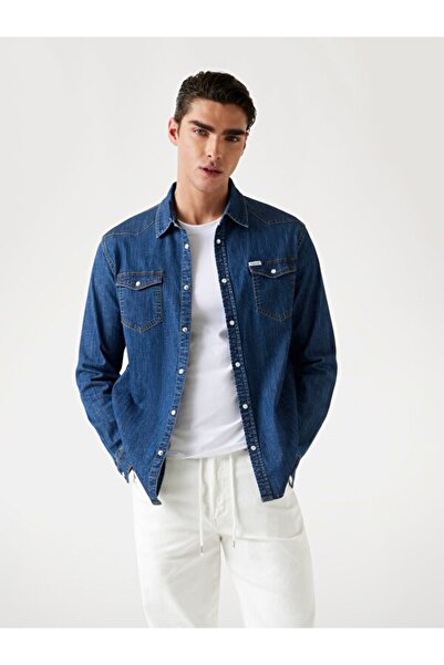 Guess Amsterdam Erkek Denim Gömlek