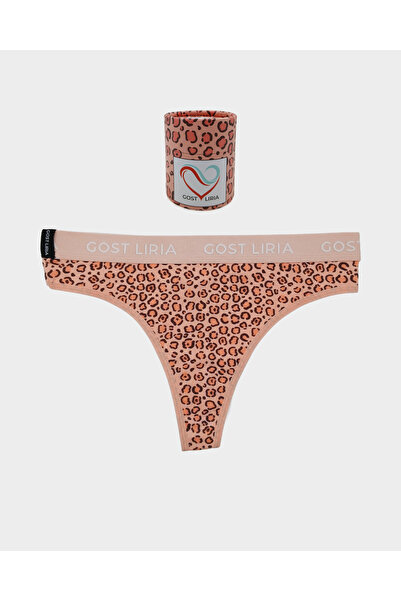 GOST LİRİA -Leopard Desenli Kadın String Külot