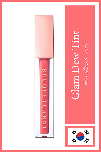 Bouquet Garni Glam Dew Tint #01 Peach Ade - Işıltılı Şeftali Parlak ve Dolgun...