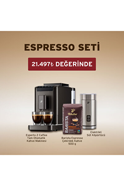 Tchibo Esperto 2 Caffè Tam Otomatik Kahve Makinesi, Granit Black & Elektrilkl...