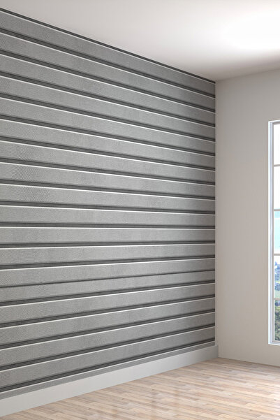 dreamwall Duvar Kağıdı 3 Boyutlu Gri Yatay Taş Desenli Isı Ve Ses Yalıtımlı S...