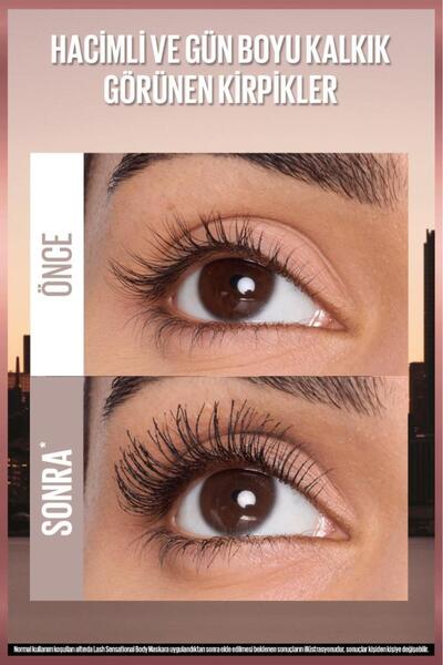 Maybelline New York Lash Sensational Body Maskara - Hacimli ve Gün Boyu Kalkık Görünen Kirpikler