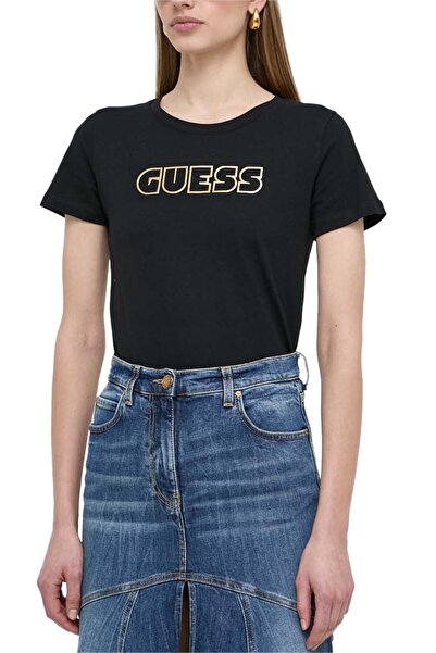 Guess Glossy Logo Women's Slim Fit T-Shirt