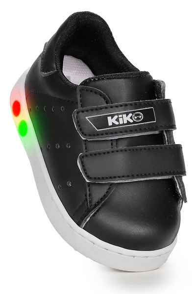 Kiko Kids حذاء رياضي للفتيات الصغيرات من Royzo First Step Baby Velcro Lighted