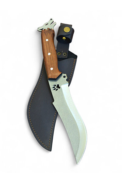 MERTCAN KNİFE 34 cm kurt başlı outdoor av ve kamp bıçağı mutfak bıçağı çakı k...