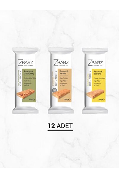 Zbarz Crunchy Protein Bar Mix Kutu 4*3 ( 12 Adet )