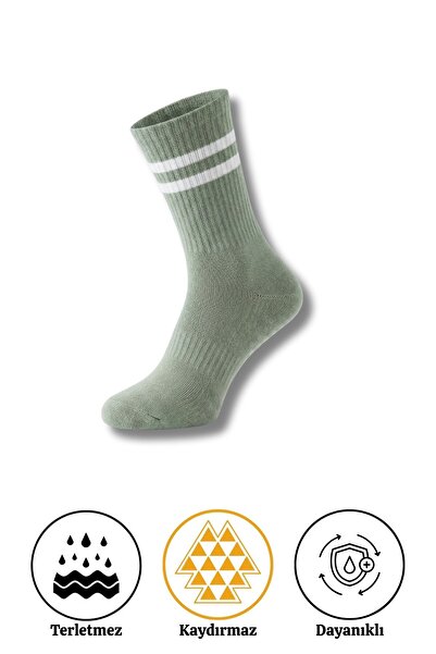 LYKOS 1 pereche de șosete antiderapante verzi pentru yoga și pilates