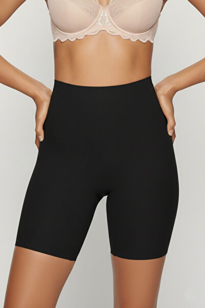 MİSTİRİK Anoky Black Laser Cut Recovery Sports Tights Model Shorts