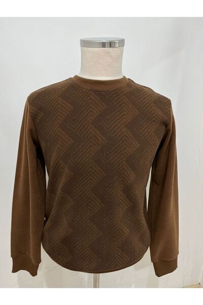 Tony Montana ERKEK BİSİKLET YAKA SELANİK KADİFE TRİKO KAZAK KS1660