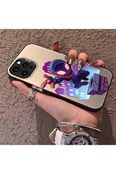 Hontinga iPhone 15 Pro Max Compatible Silicone Edge Hard Back Phone Case with...